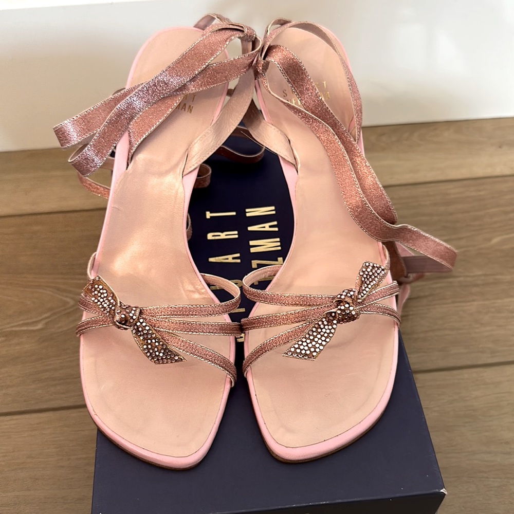 Vintage Stuart Weitzman Breast Cancer Pink Shoes with Box